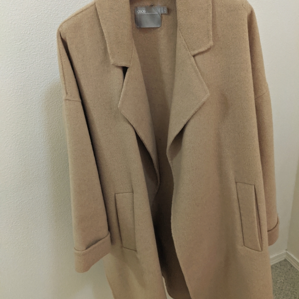 ASOS DESIGN Coat with seam detail